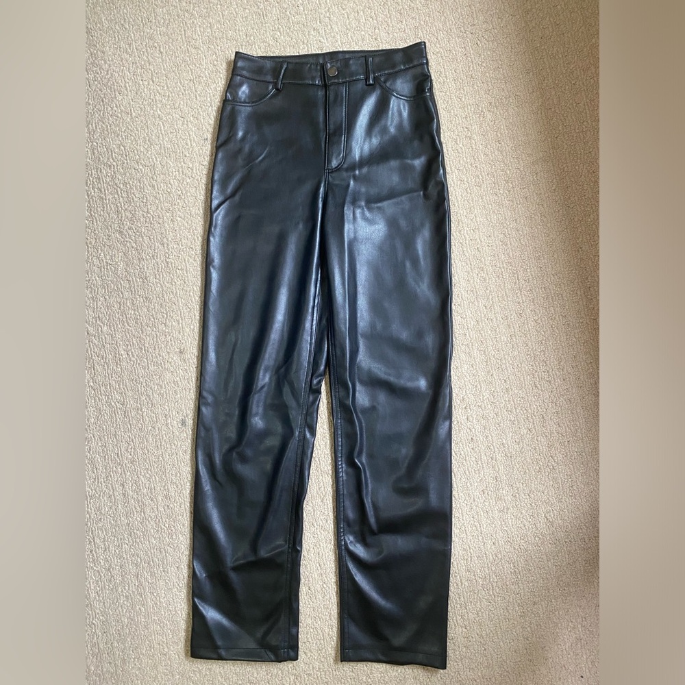 Dynamite straight leg leather pants